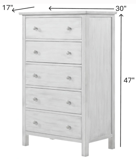 Geneva 5 Drawer Chest