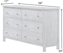 Load image into Gallery viewer, Geneva 6 Drawer Dresser
