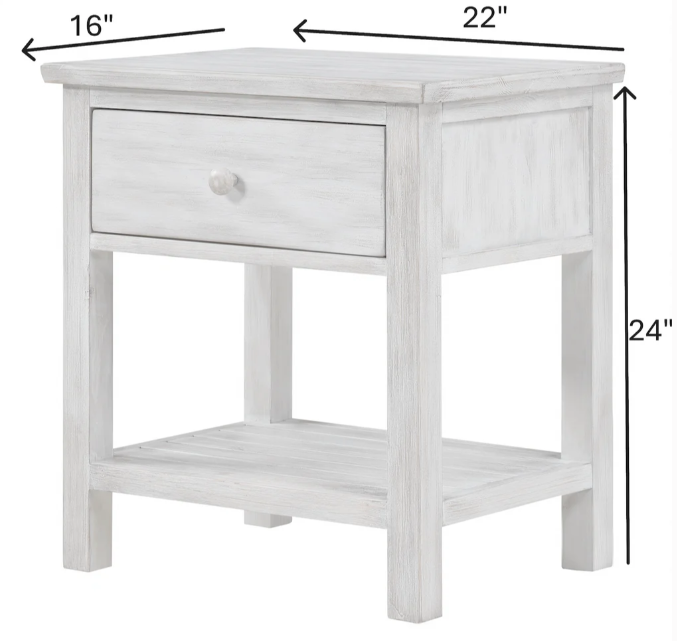 Geneva 1 Drawer Nightstand