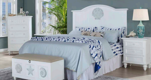 Sea Haven 4 Piece Set - Queen / Queen / White